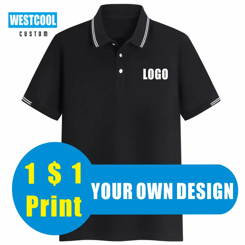 Wat leuk climax Peer Mode Mannen En Vrouwen Polo Custom Logo Borduren Goedkope Korte Mouwen Polo  Shirts Team Kleding Westcool - AliExpress Mannenkleding