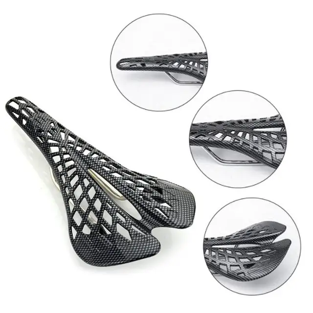 NEW Inbuilt Saddle Suspension Bike Seat Cushion Comfortable Durable Saddle Ultra-low Weight Bicycle Supplies Spider Carbon Fiber 4