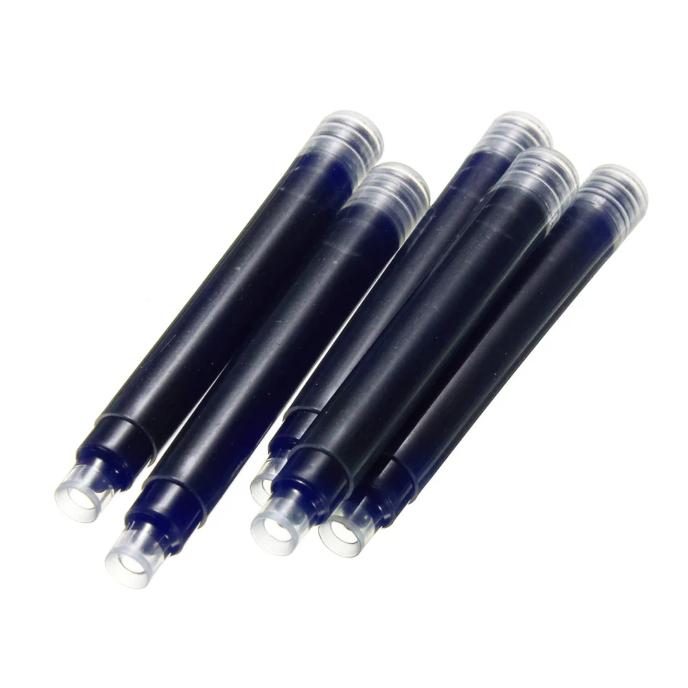 JINHAO одноразовые перьевые ручки стандартные чернильные Заправки черные синие офисные пишущие ручки запасные части - Цвет графита: Blue