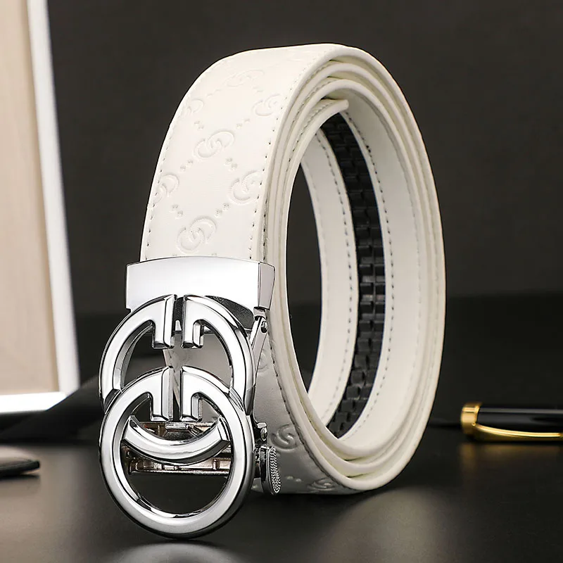 Men Belt Male High Quality Leather Belt Men Male Genuine Leather Strap belts for women Luxury Automatic G Buckle Fashion Jeans formal belt for men Belts