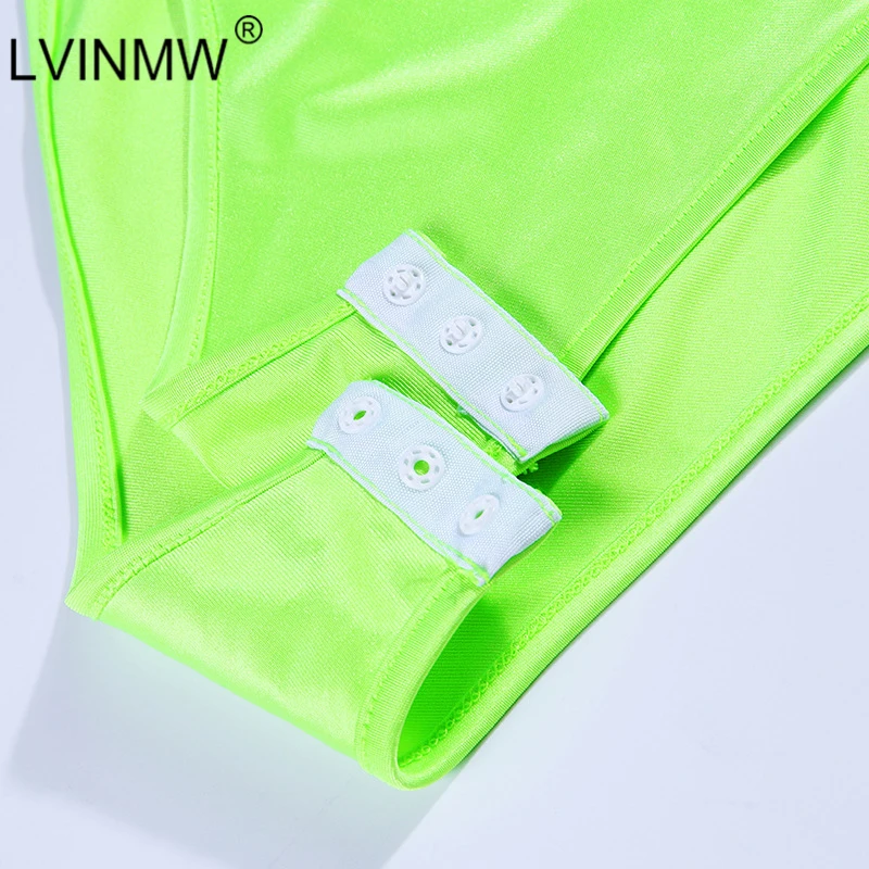 LVINWM, сексуальный зеленый комбинезон на одно плечо с бретельками-спагетти, Осенний комбинезон без рукавов с открытой спиной, обтягивающий Короткий комбинезон, Женский клубный комбинезон