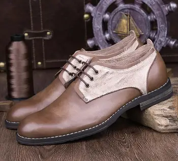 

men Spring New Shoes model Genuine leather shoes Black 39-45 Slip-on men shoes Free shipping