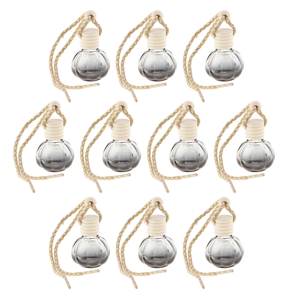 10Pieces 10ml Empty Perfume Bottle Pendant Car Hanging Ornament Home Decoration