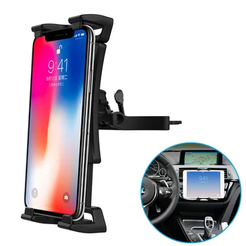

CD Slot Tablet Phone Car Holder Stand Adjustable 4-13 Inch Phone support mount for iPhone X 8 iPad Air Mini Pro 12.9