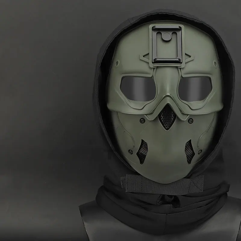 Multi-Function Tactical Full Face Wild Mask with Night Vision Compatibility for Cosplay and Party Props
