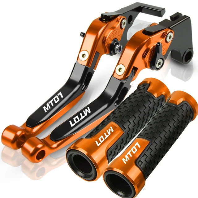 Motorcycle Accessories FOR YAMAHA MT07 MT 07 MT-07 2014 2015 2016 2017 2018 2019 2020 2021 Brake Clutch Levers Handlebar Grips MT07 2014-2020