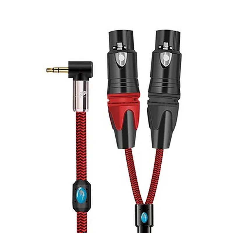 Mini Jack Double Xlr Female Cable | Female Xlr Audio Cables 3.5mm - Stereo Jack - Aliexpress