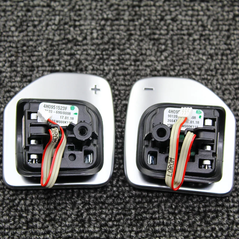4H0951523F Tiptronic черный глянцевый хромированный весло рулевого колеса для Audi A1 A3 A4 A5 A6