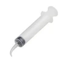 8 Pack Disposable Dental Irrigation Syringe Oral Irrigator Syringe with Curved Tip 12cc F42B