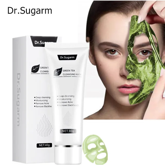40g Dr.Sugarm Green Tea Blackhead Mask Add White Clay And Salicylic