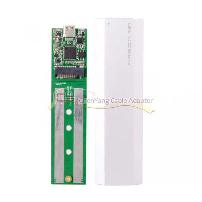 USB-C USB 3,1 3,0 type-C 10 Гбит/с к Nvme M-key M.2 NGFF PCI-E 2 полосы SSD корпус