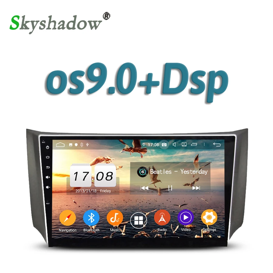 Автомобильный dvd плеер DSP IPS Android 10 4 Гб + 32 GPS Google Map RDS радио wifi Bluetooth 5 0 для Nissan Sylphy 2012