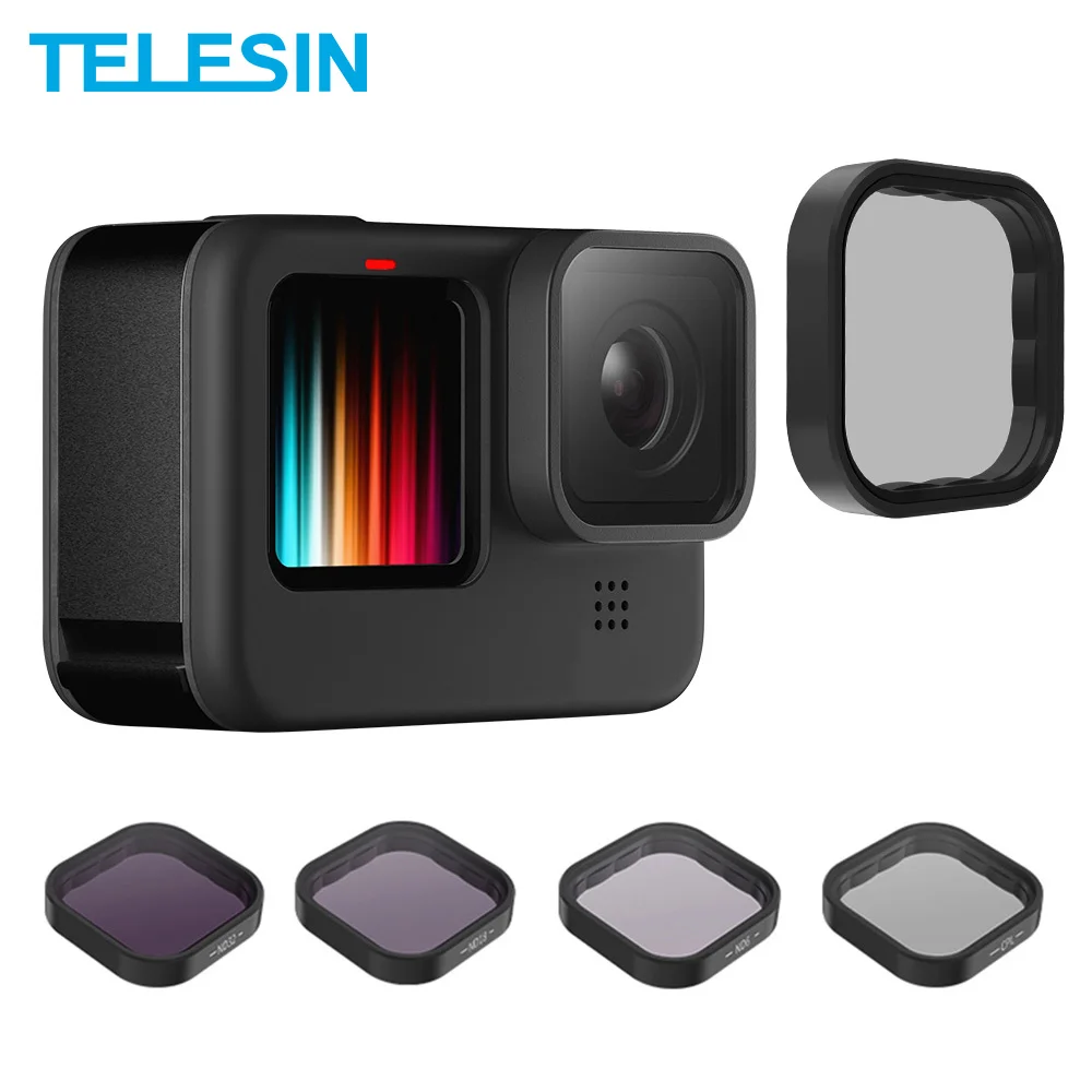 Комплект фильтров TELESIN ND8 ND16 ND32 CPL для объектива с рамкой из алюминиевого сплава