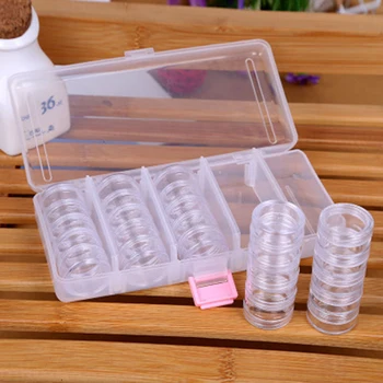 

medium size 5 conjoined Transparent cream Bottle combination set makeup cosmetic organizer Jewelry Travel portable storage box