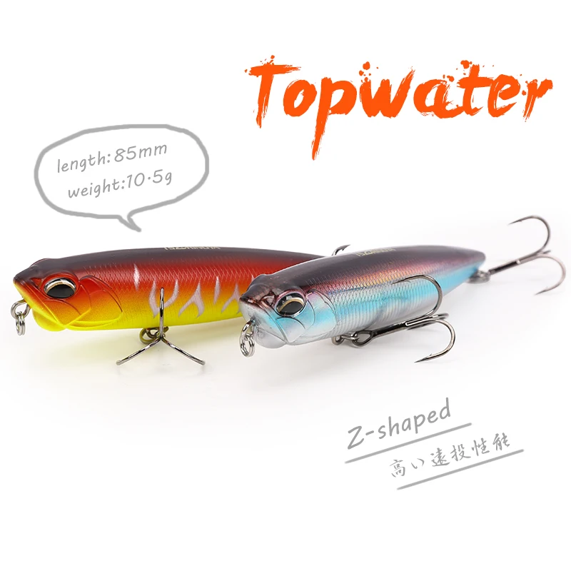 TSURINOYA Topwater приманка для рыбалки карандаш DW59 85 мм 10,5 г длинная литая Троллинг приманка гольян кренкбейт Whopper воблеры жесткая приманка