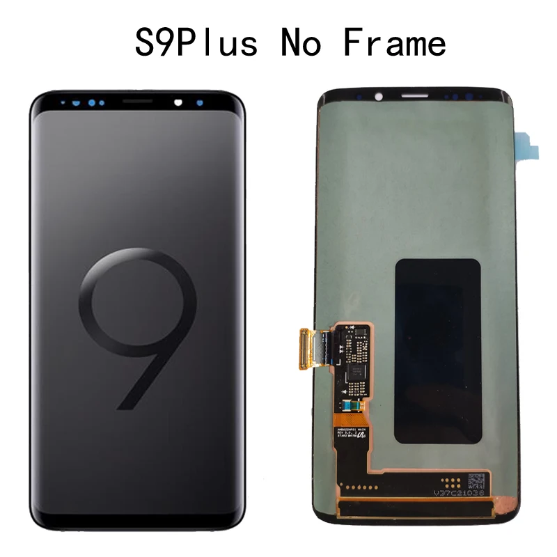 AMOLED Замена для SAMSUNG Galaxy S9 S9+ ЖК сенсорный экран дигитайзер с рамкой G960 G965 дисплей - Цвет: S9 Plus l No Frame