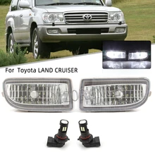Fog Lights LED Fog Light for Toyota Land Cruiser 100 LC100 1998-2007 Halogen Fog Bumper Foglights Headlight Driving Lamp
