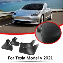 Schlamm Flaps für Tesla Modell Y 2021 Splash Guards Kotflügel Set Kein Bohren Pack 4 Automobil Zubehör Außen Teile