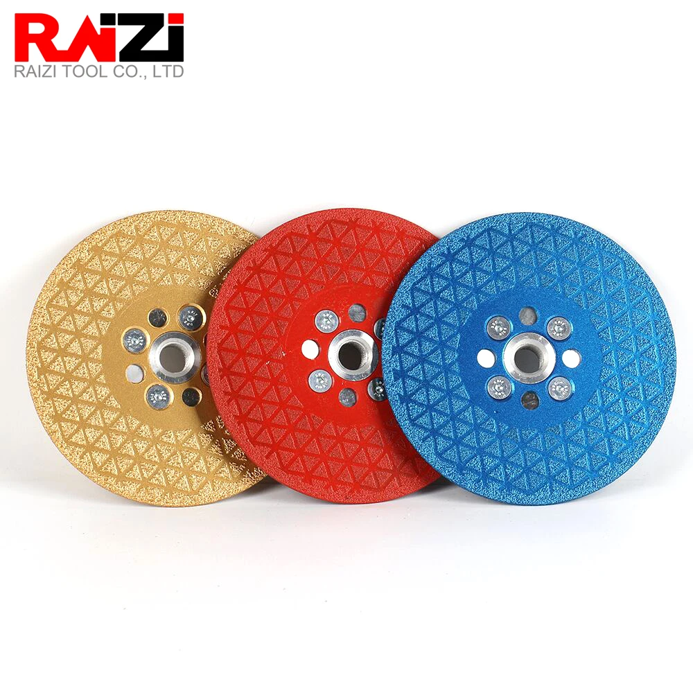 Raizi 100/115/125mm Diamond Cutting Disc for Marble Concrete Ceramic Tile Cut Blade Angle Grinder Circular Saw Blade With Flange 5inch diamond circular saw blade wheel 125mm cutting disc for concrete marble masonry tile ceramic granite cutting angle grinder