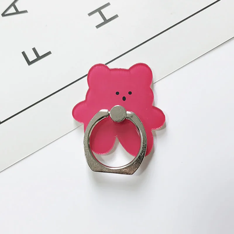 Candy Color Bear Phone Ring Holder Stand – Universal Mobile Support