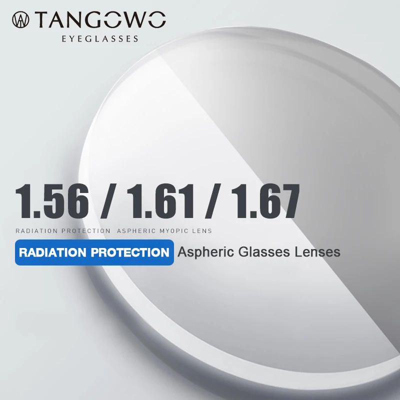 

TANGOWO 1.56 1.61 1.67(+12.00~-12.00) Prescription CR-39 Resin Aspheric Glasses Lenses Myopia Hyperopia Presbyopia Optical Lens