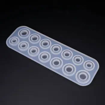 

ANGELADY 1PC Flat Rings Mould Collection Handmade DIY Jewelry Making Ring Silicone Mold Crystal Epoxy Molds