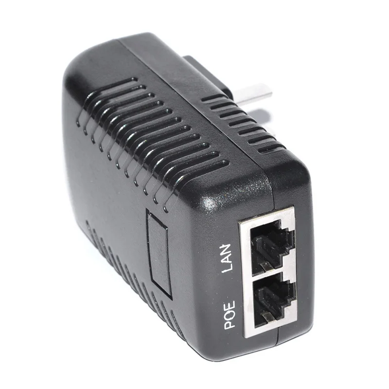 48V 0.5A POE Injector For IP Camera CCTV Security Surveillance PoE Power Supply Ethernet Adapter Phone US EU UK Plug Optional |