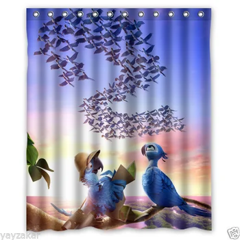 

Rio Waterproof Polyester Bathroom Fabric Shower Curtain