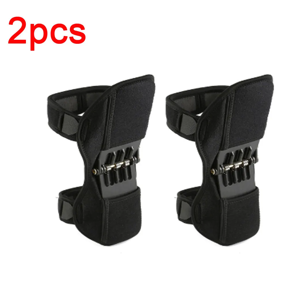 2pcs 1 шт/2 шт наколенники мощный пружинный наколенник нескользящий спортивный бандаж поддержка для фитнеса на открытом воздухе Сквот Тяжелая атлетика - Цвет: 2pcs