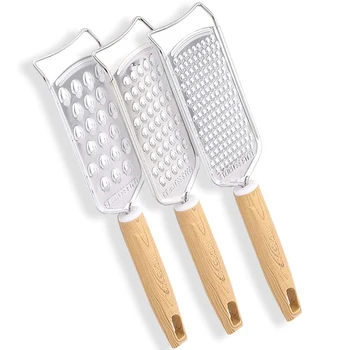 

3 PCS Cheese Grater Vegetable Shredder Handheld Set, Stainless Steel with for Parmesan Cheese, Fruit, Vegetables, Ginger