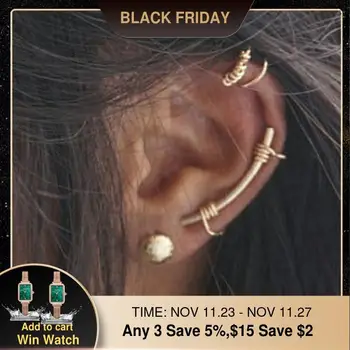 

925 Silver Ear Cuff Handmade Earrings Gold Filled Jewelry Charm Clip Earrings Gold Brincos Boho Oorbellen Earrings For Women