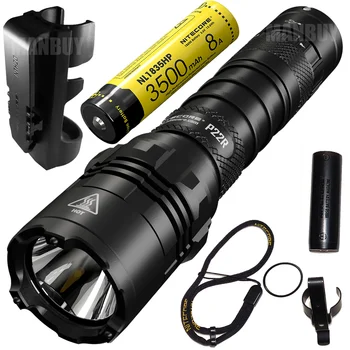Online Nitecore P22R +NL1835HP Ultimate Performance Rechargeable Tactical Flashlight 1800 Lumens CREE XHP35 HD LED Hunting Search Torch