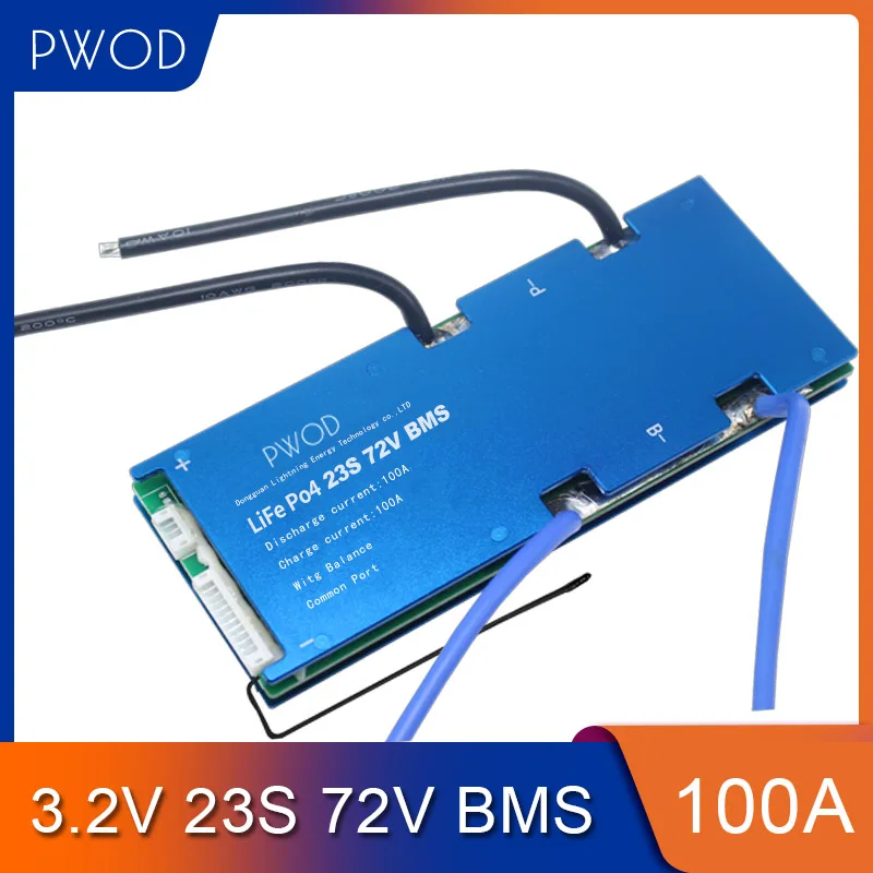 3 2 V BMS 23S 72V LiFePo4 плата защиты питания от перегрузки по току для аккумуляторной
