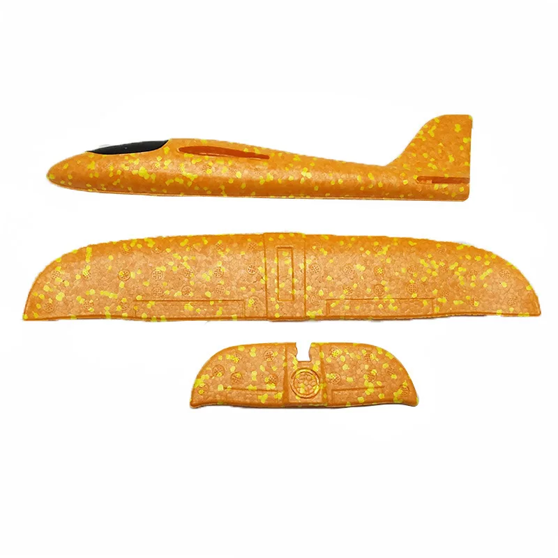 36 см/48 смdiy планер детский круговой метательный самолет из пены детский метательный планер родитель-ребенок самолет игрушка игра - Цвет: 36cm orange
