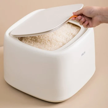 

Rice Barrels Nordic Grain Barrels Household Rice Storage Boxes Sealed Insect-Proof and Moisture-Proof Rice Boxes with Lid Rice B