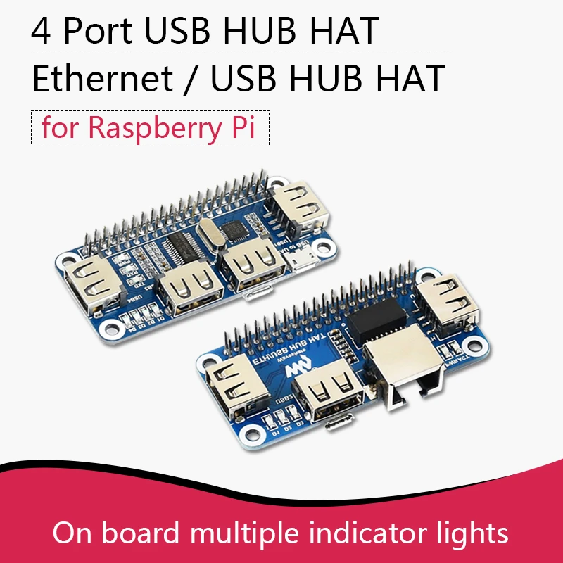 4 Port Usb Hub Hat For Raspberry Pi / Usb Hub Hat For