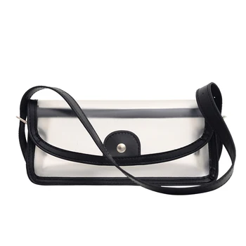 

Transparent Women Armpit Clutch Portable Holographic Jelly Clutch Large Capacity Shopping Totes Women Shoulder Beach Travel Purs