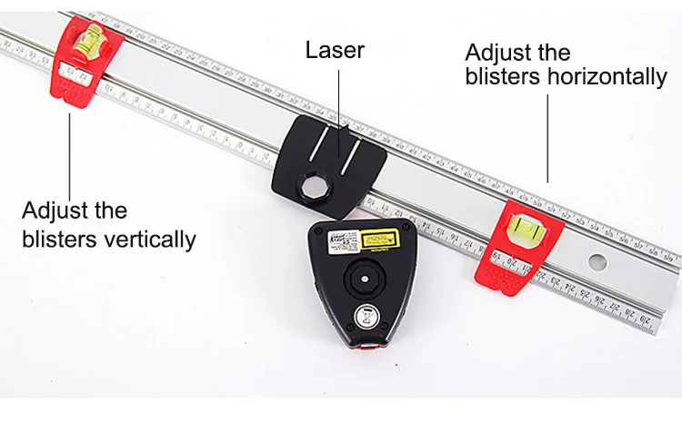 KAPRO Laser Level Marking Ruler With Bubbles High Precision Laser Line 6m Level Ruler 60cm 80cm Spirit Level Measuring Tools (7)