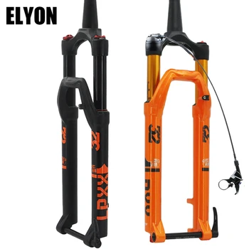 

ELYON Supension Fork MTB Disc Brake Magnesium Alloy 27.5/29er Line-control No Damping Cone Tube Orange/Black New Arrival