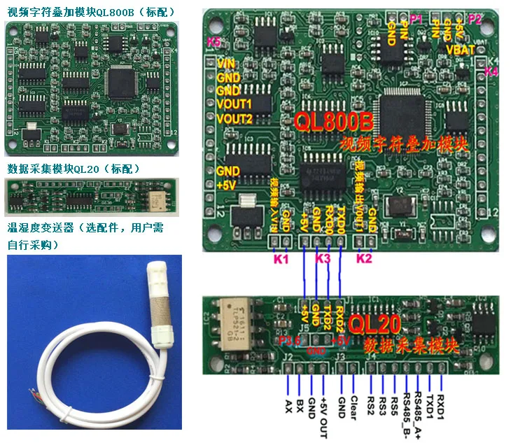 QL-X581 Industrial Data Acquisition and Temperature and Humidity Video Character Stacker(Measuring Length and Depth