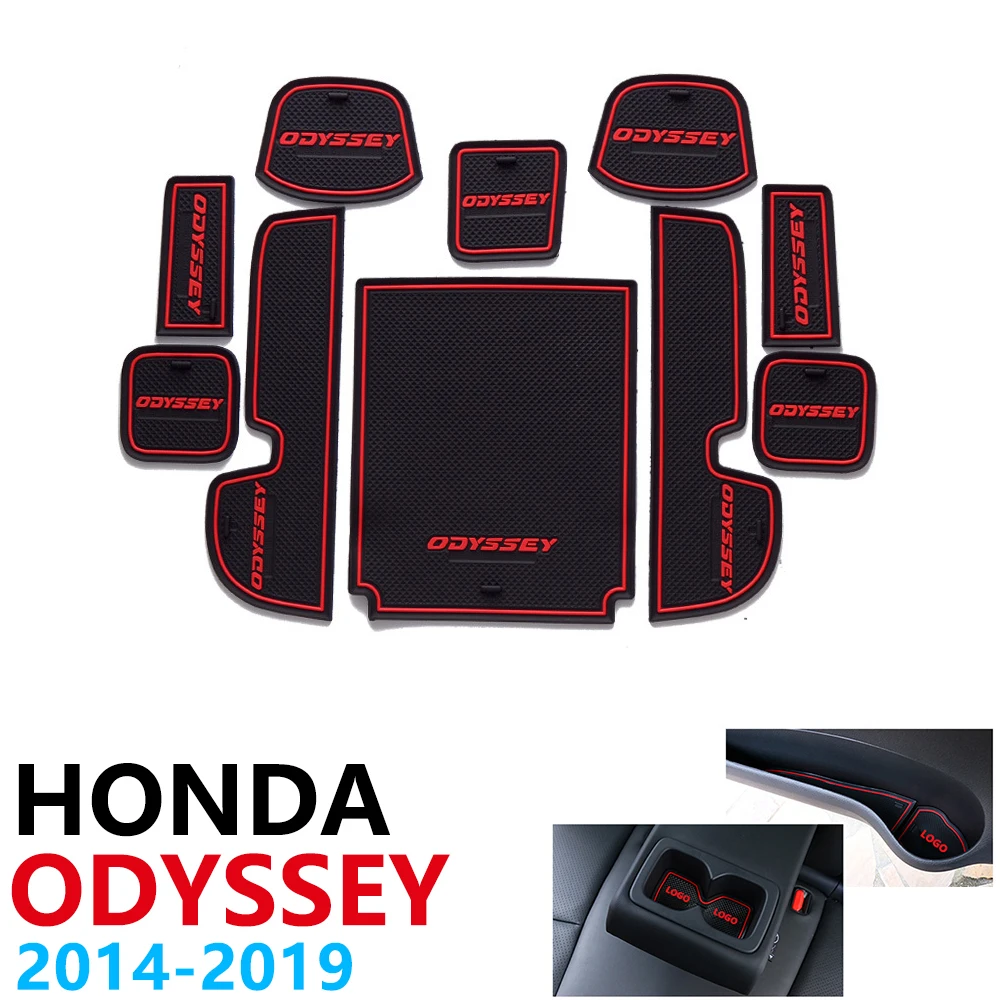 

Anti-Slip Rubber Cup Cushion Door Groove Mat for Honda Odyssey RC1 RC2 JDM Model 2014~2019 Car Accessories mat for phone 2018