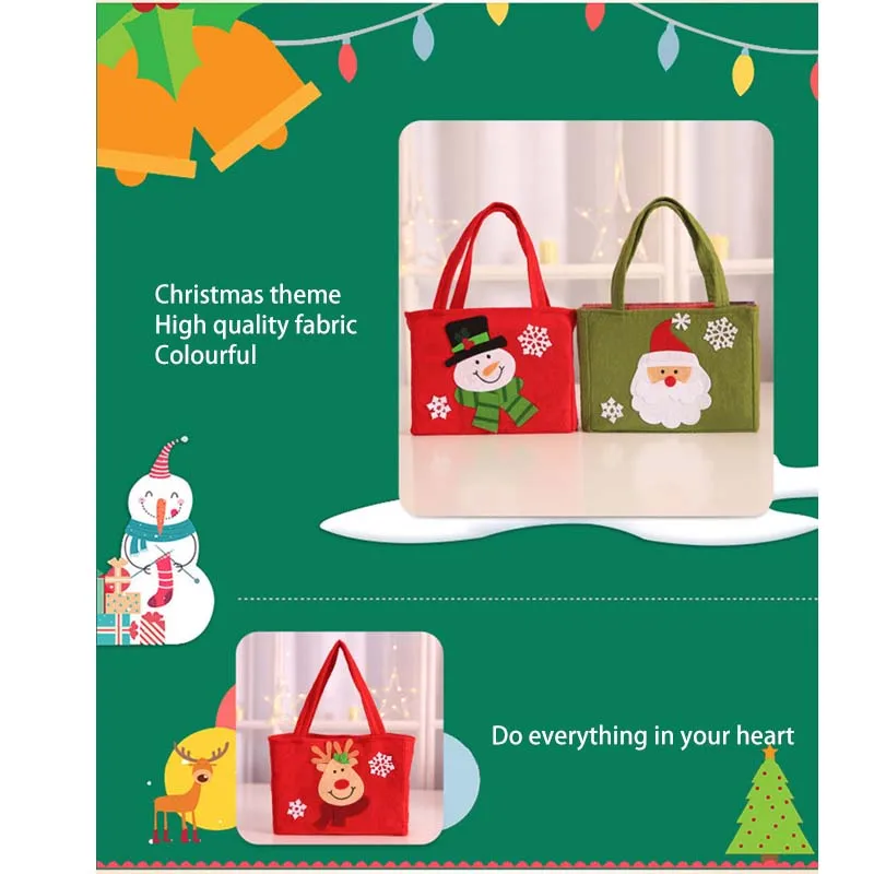 Веселые Рождественские Сумки для конфет, детские подарки, изысканные вечерние рождественские декорации для дома, подарок на год, пакет Санта-Клауса для дома, Navidad