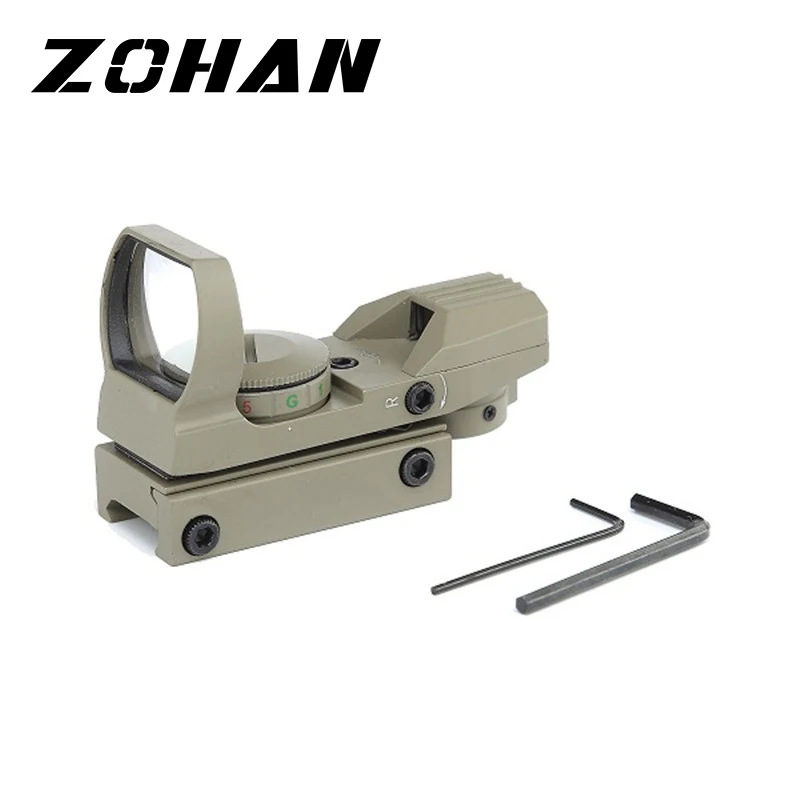

ZOHAN Hot HD101Tactical Airsoft Rail Riflescope with Wide Track Red and Green Dot Scope For Hunting Rifle Scope Optic