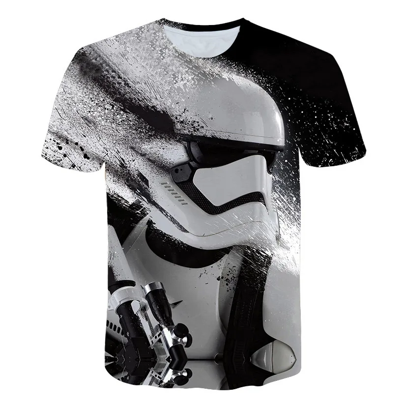 kids T-shirt for the Star Wars cartoon costume movie.Harajuku children funny T-shirt, hot sale boys and girls tops