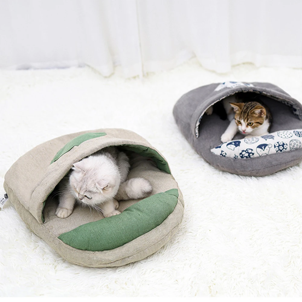 

Removable Washable Cat Quilt Winter Warm Pet Dog Kennel Four Seasons Bag Kennel Nest Cushion Pet Products