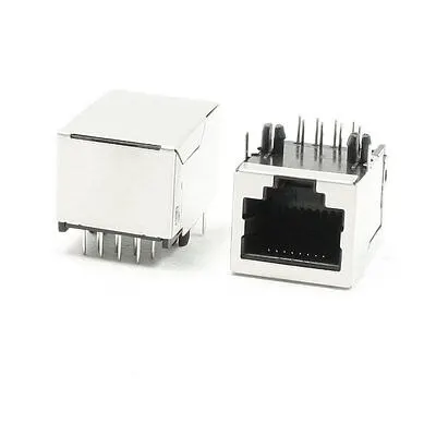 

15 Pcs 8P8C Right Angle Pins RJ45 PCB Plug in Type Jacks Sockets 20mm Long
