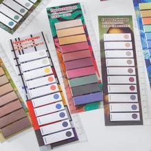 Coo nota 150 folhas/pacote pinturas famosas notas pegajosas página bandeiras índice abas para scrapbooking diário caderno planejador decoração