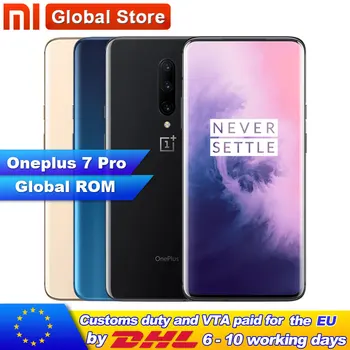 

Global ROM Original Oneplus 7 Pro 6GB 8GB 12GB RAM 128GB 256GB ROM Smartphone 6.67 Inch Screen Fingerprint ID NFC 48MP Camera