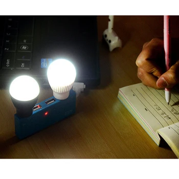 

USB LED Light DC5V Portable PC Laptop Flexible Mini Light Notebook Foldable Mobile Power Camping Night Light Mini Power Bank