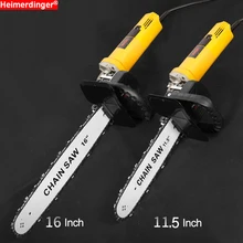 Adaptador de motosserra elétrica conversor suporte motosserra ferramenta trabalho madeira para 100mm 115mm 125mm 150mm ângulo elétrico moedor